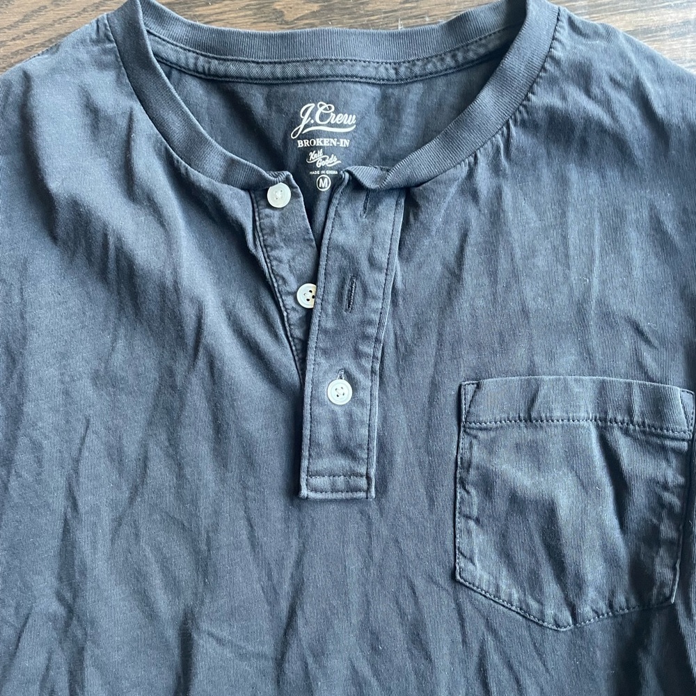 JCrew long sleeve Henley size medium